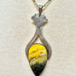 Bumblebee Jasper in Sterling Silver Pendant w/ Bead Strand Necklace by Elysium