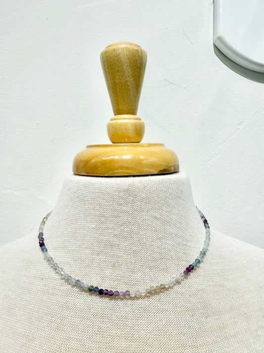 Handmade Fluorite Bead Necklace by Reza Khan Minerals