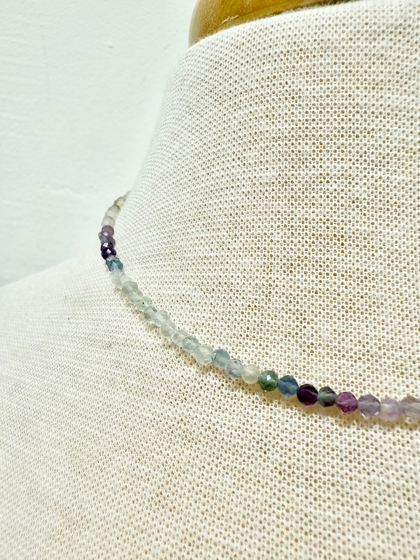 Handmade Fluorite Bead Necklace by Reza Khan Minerals