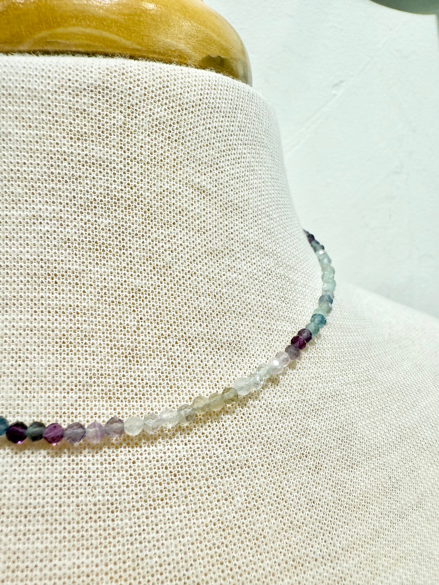 Handmade Fluorite Bead Necklace by Reza Khan Minerals