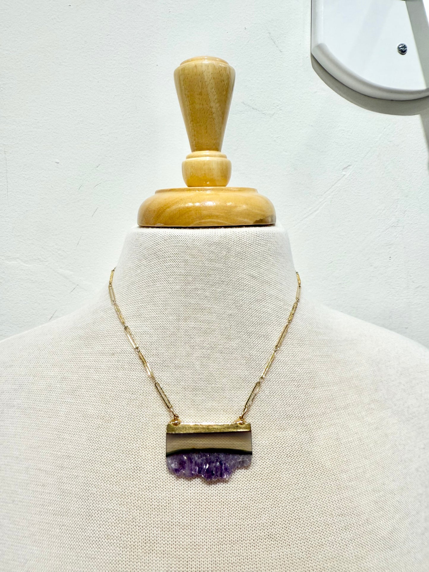 Cascading Amethyst Necklace by Zada Official