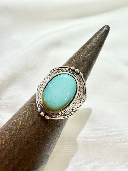 Turquoise & Sterling Silver Ring by Tiger Mountain