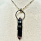 Fluorite Crystal Pendant with Labradorite Bead Strand Necklace by Everything Tibetan