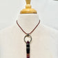 Fluorite Crystal Pendant with Garnet Bead Strand Necklace by Everything Tibetan