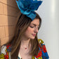 Zizi Hat by Christine A Moore Millinery in Blue/Teal