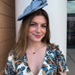 Tonya Hat by Christine A Moore Millinery in Medium Blue