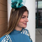 Erica Hb Hat by Christine A Moore Millinery in Aqua/Teal