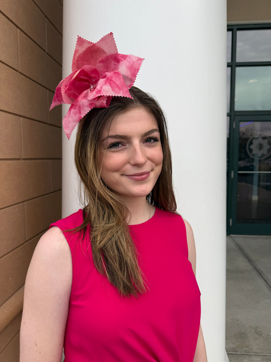 Zizi Hat by Christine A Moore Millinery in Blush/Pink