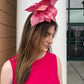 Zizi Hat by Christine A Moore Millinery in Blush/Pink