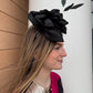 Rusalia Hat by Christine A Moore Millinery in Black