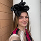 Rusalia Hat by Christine A Moore Millinery in Black