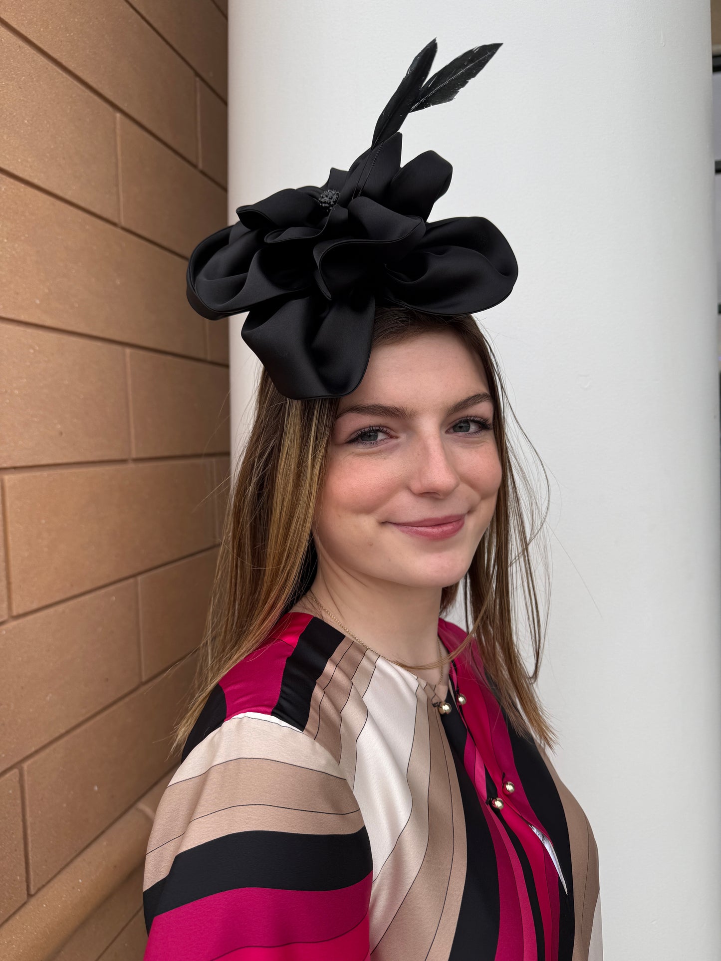 Rusalia Hat by Christine A Moore Millinery in Black