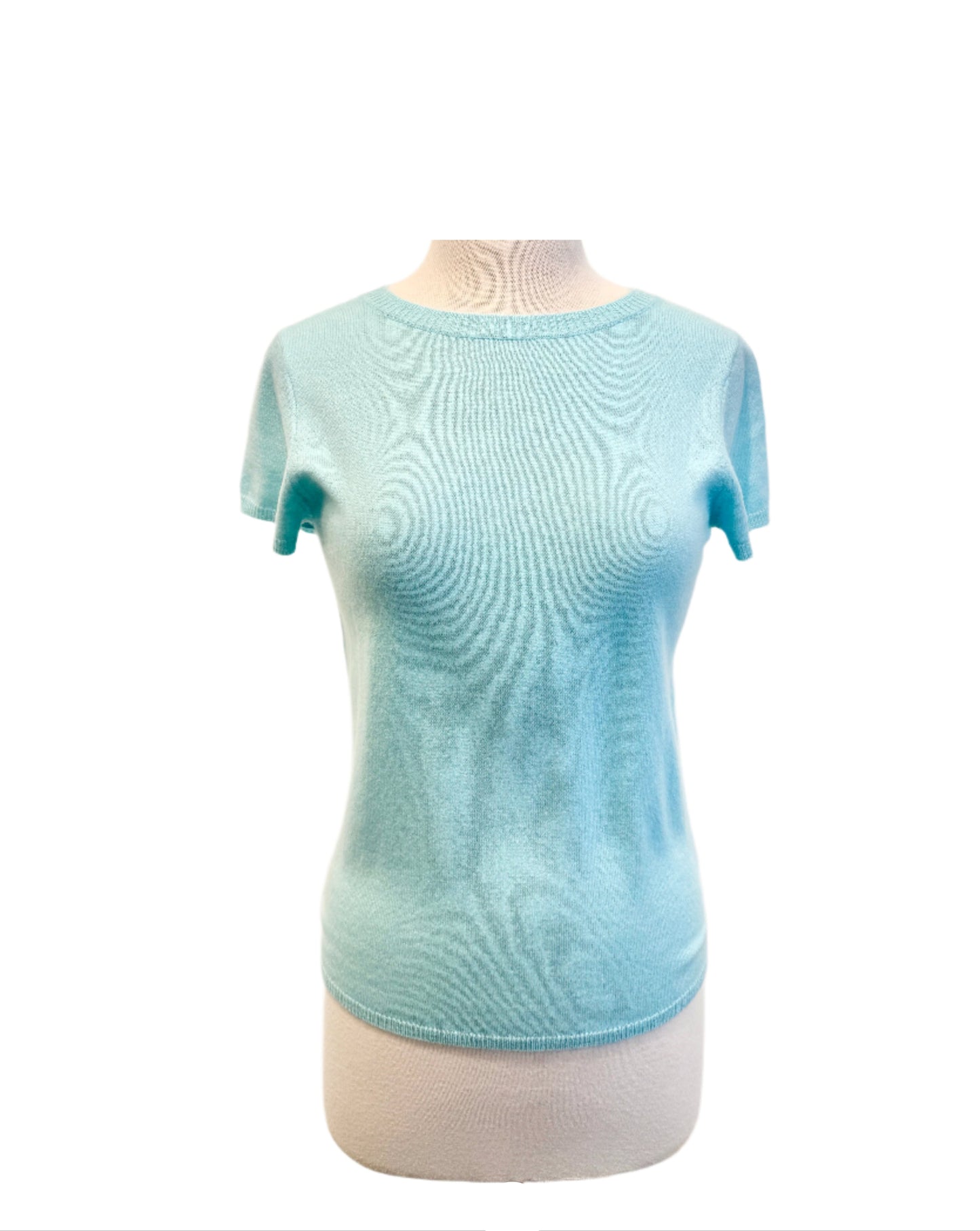 Luxury Cashmere Tee by InCashmere in Sea Glass