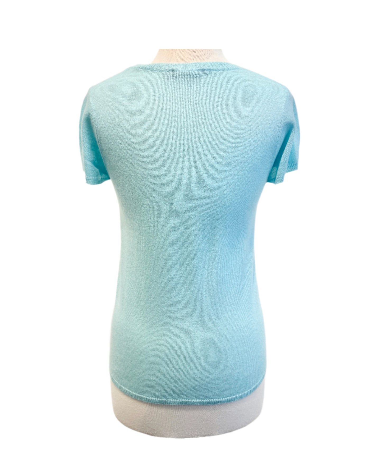 Luxury Cashmere Tee by InCashmere in Sea Glass