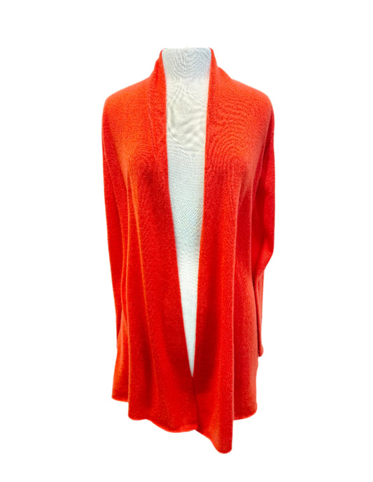 Classic Cashmere Cardigan by Incashmere in Cherry Popsicle