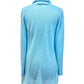 Classic Cashmere Cardigan by Incashmere in Aqua Sea