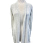 Classic Cashmere Cardigan by Incashmere in Silver Heather