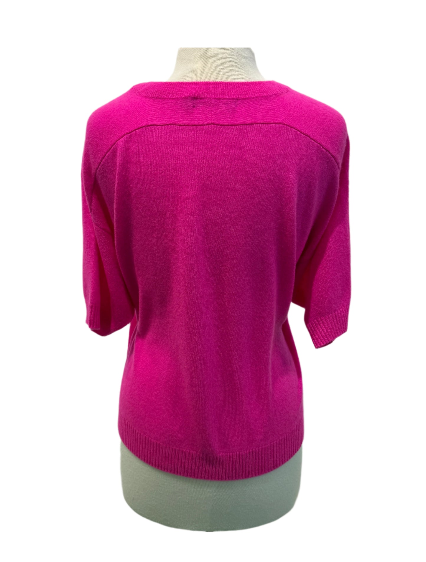 Cashmere Crewneck Sweater by InCashmere in Allure Pink