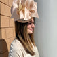 Ashlina Hat by Christine A Moore Millinery in Ivory/Blush/Tan