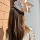 Ashlina Hat by Christine A Moore Millinery in Ivory/Blush/Tan