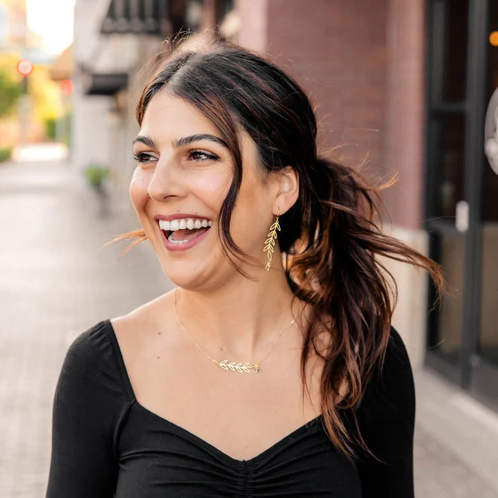 Florence Fern Earring with Labradorite by Santore