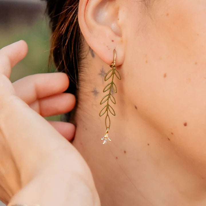 Florence Fern Earring with Labradorite by Santore