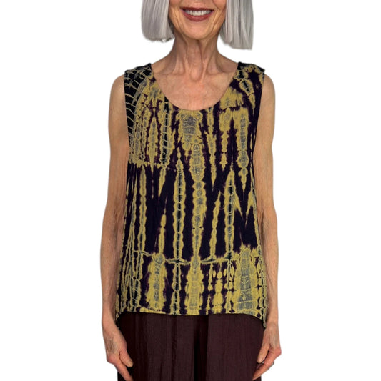 Hand Dyed Gails Tank by Gerties in Autumn