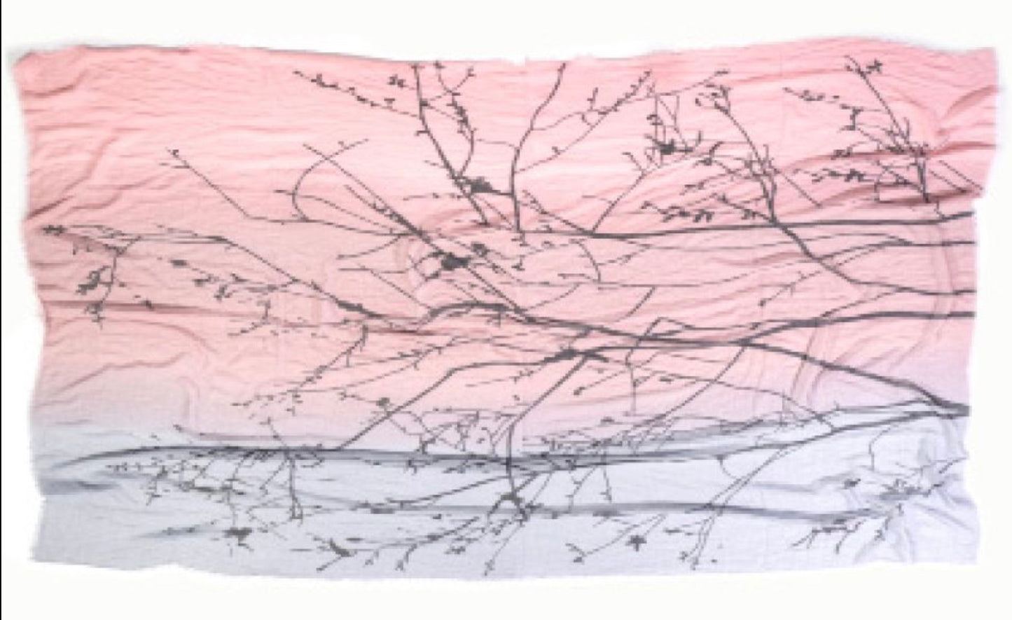 Half Tree Scarf by Blue Pacific in Rose/Silver