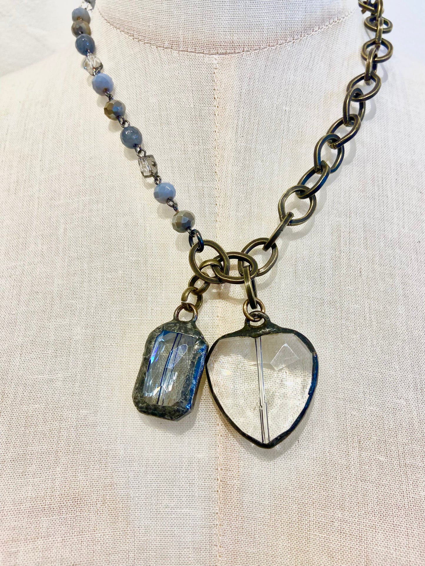 Crystal Heart Pendant Necklace by Marc Griffith