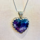 Fluorite Heart Gemstone Necklace by Dorjec Design
