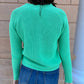 V-Neck Sweater by Pure Amici in Mint