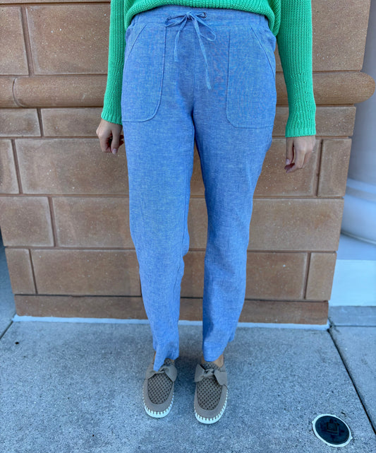 Full Length Pant by Pure Amici in Water