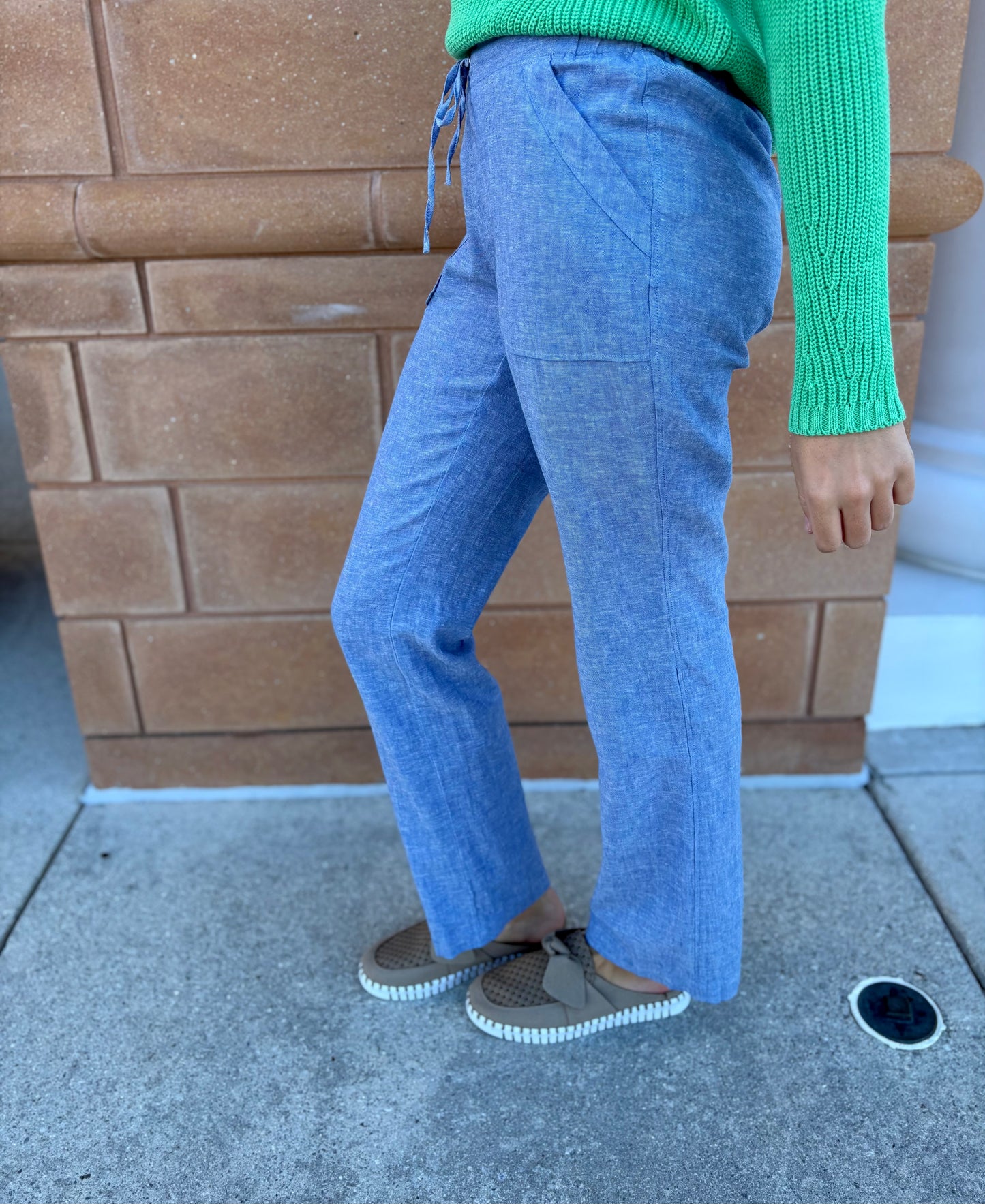 Full Length Pant by Pure Amici in Water