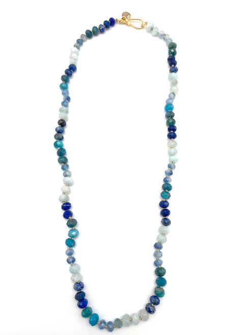 Olivia Graded Necklace by IN2DESIGN in Apatite
