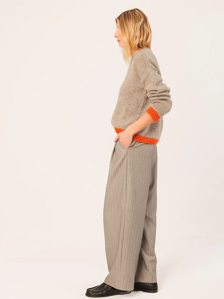 Bicolor Sweater by Indi & Cold in Beige