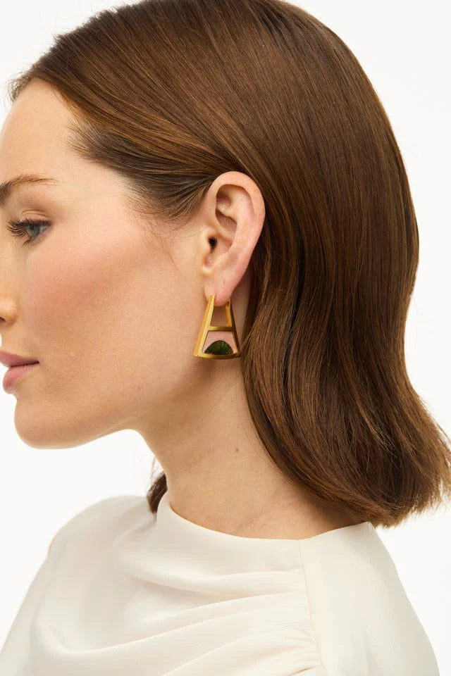 Rachel Triangle Hoop Earring by Brackish