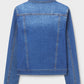Classic Stretch Denim Jacket By Franne Golde in Classic Wash