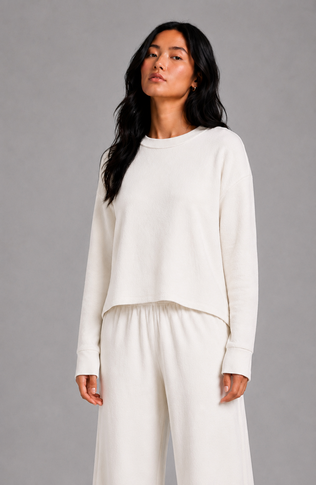 Long Sleeve Popover by Astrologie in Winter White
