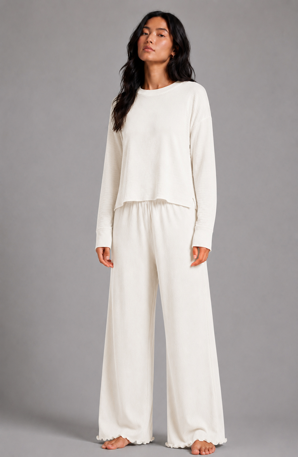 Long Sleeve Popover by Astrologie in Winter White