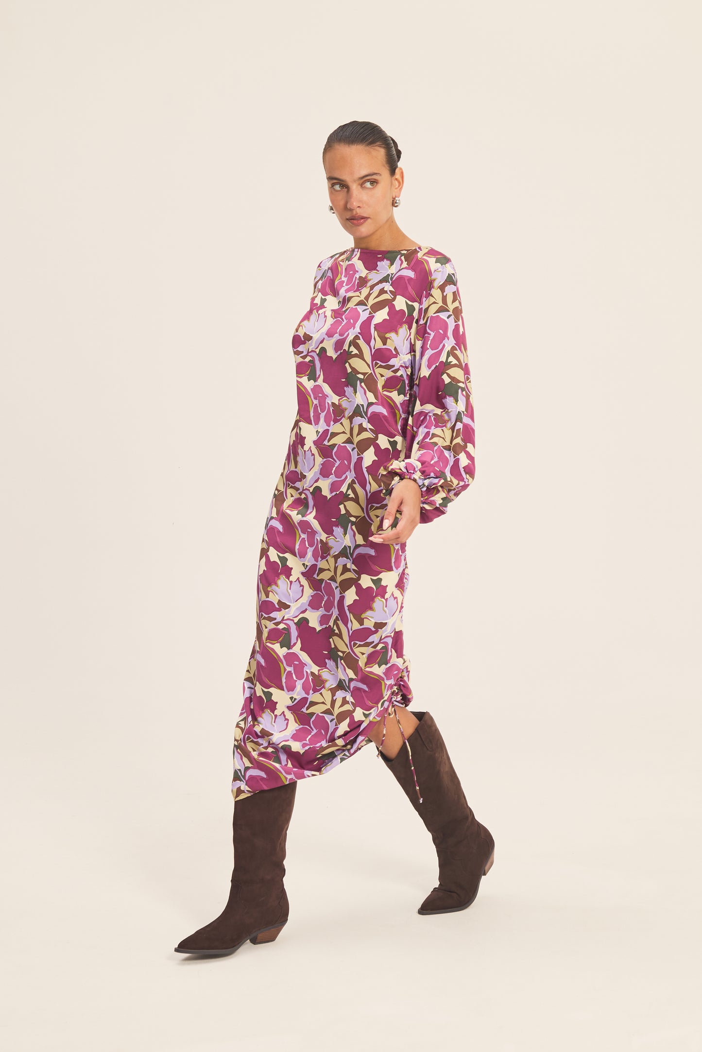 Ondine Dress by JULA in Seni Mulberry