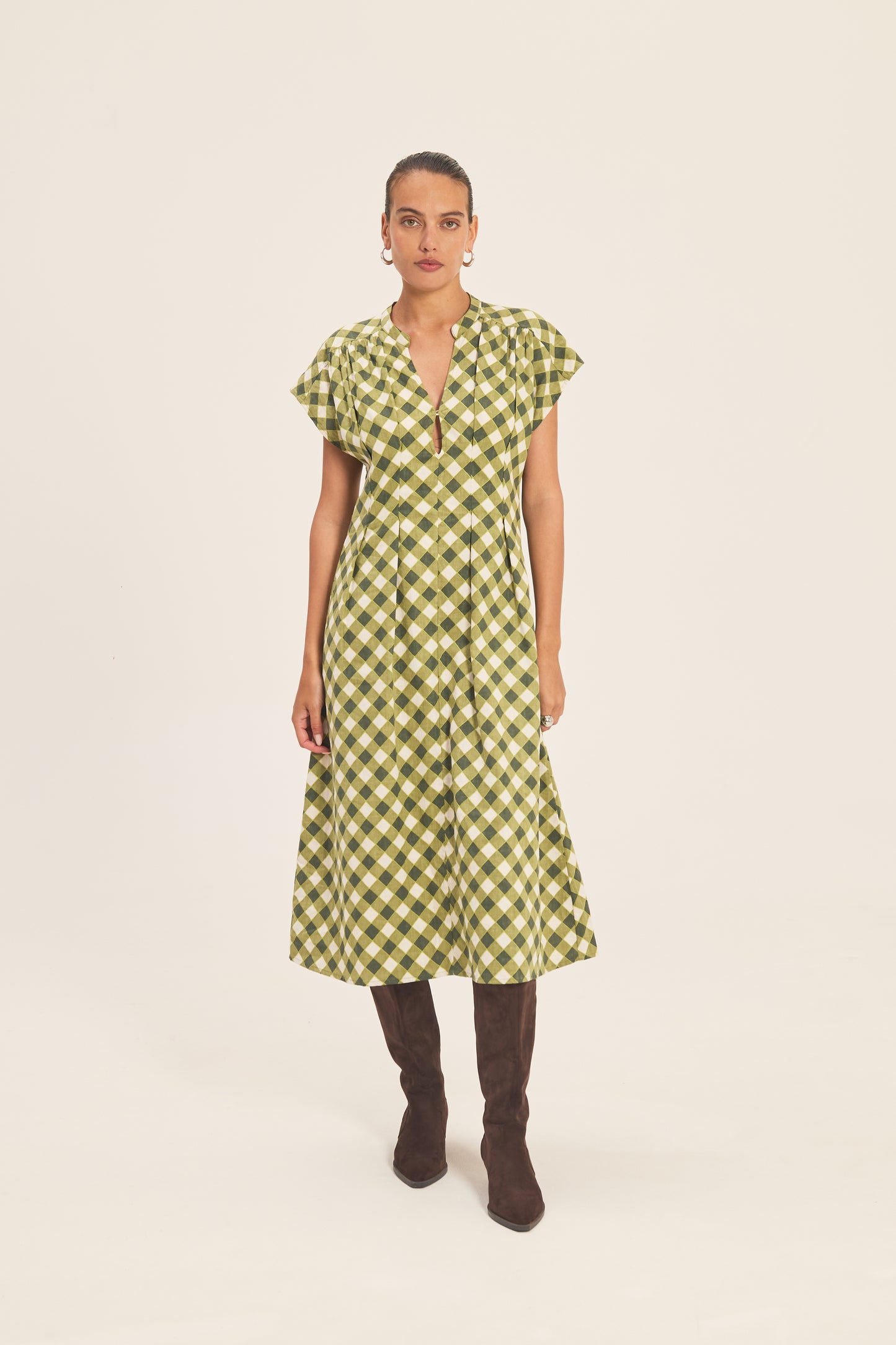 Edi Dress by JULA in Senja Moss