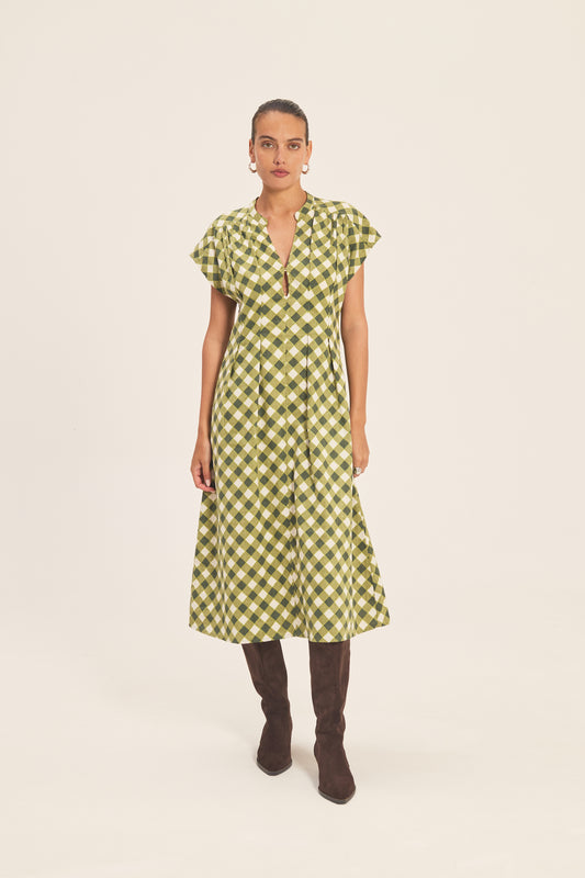 Edi Dress by JULA in Senja Moss