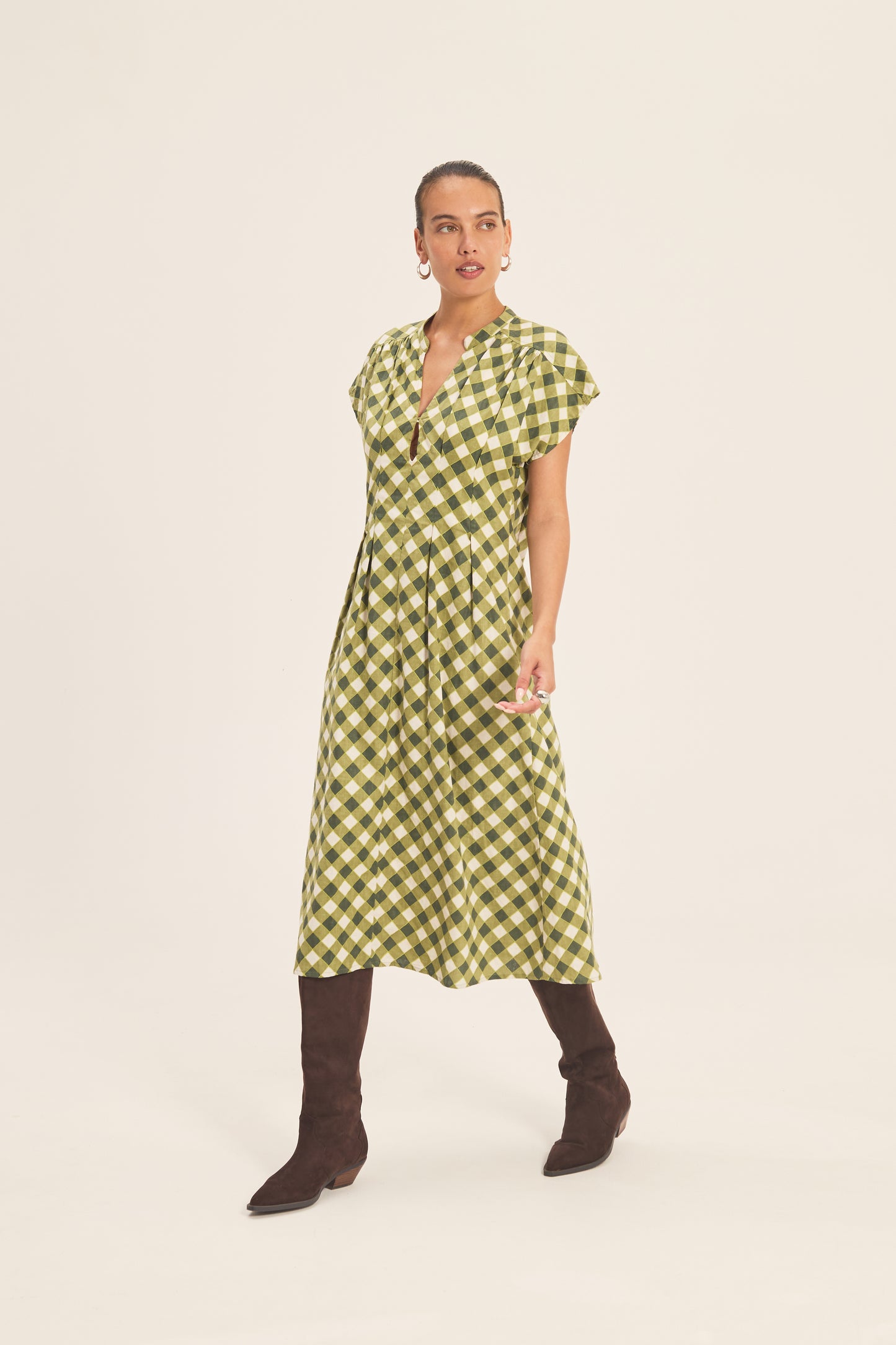 Edi Dress by JULA in Senja Moss