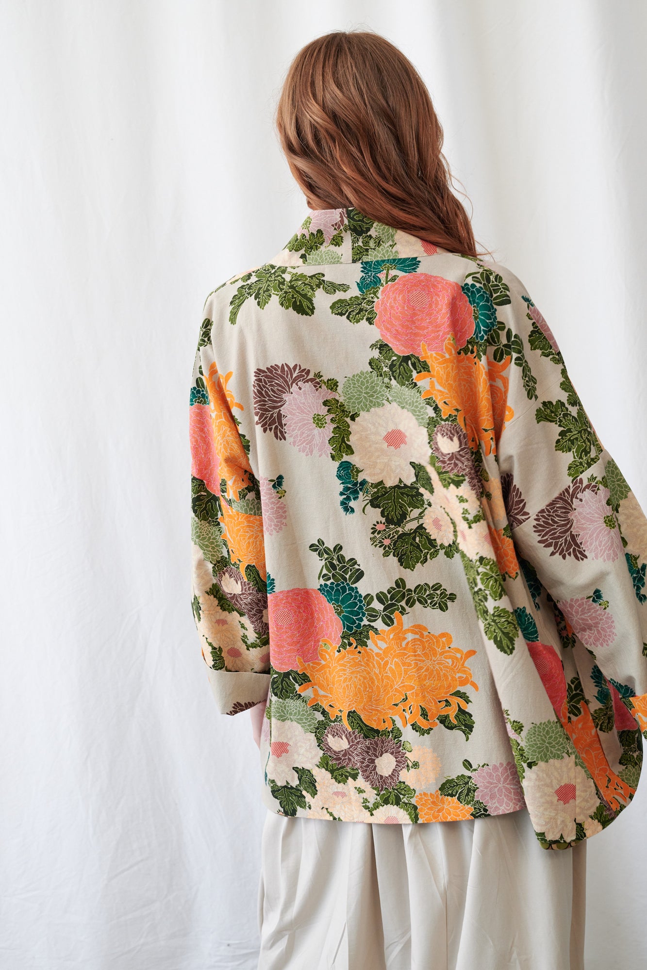 Jacquard Pocket Jacket by One Hundred Stars in Putty