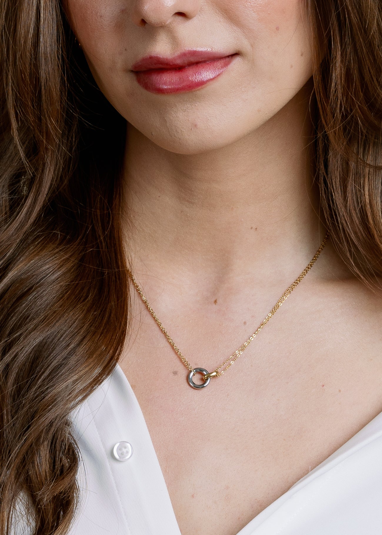 Josephine Necklace by Vincent Jewelry in Mixed Metal