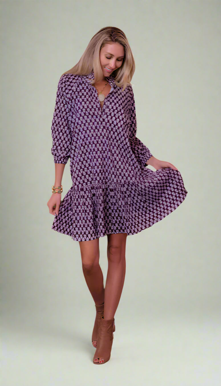 Megan Dress by Just Darviny in Deep Plum