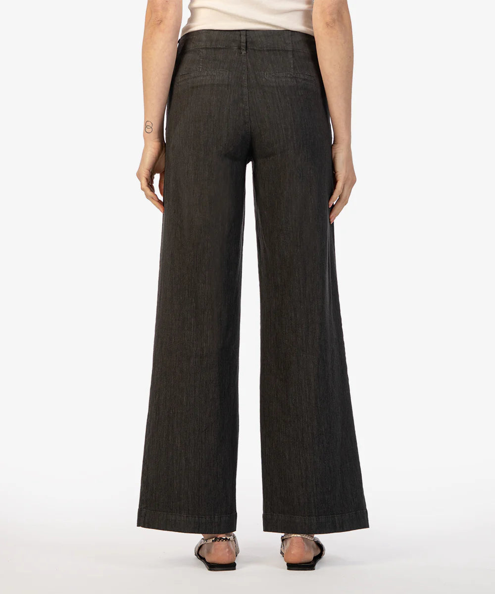 Meg Wide Leg Pants by Kut from the Kloth in Charcoal