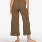 Topaz Wide-Leg Pant w/Porchop Pockets by Kut from the Kloth in Dark Olive
