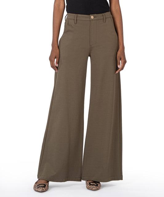 Meg Wide Leg Pants by Kut from the Kloth in Olive