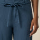 Meg Linen Wide Leg Pant with Seam Pocket by Kut from the Kloth in Coastal Blue